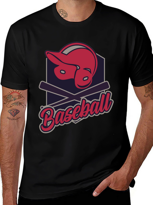 Baseball Helmet & Bats Graphic Tee