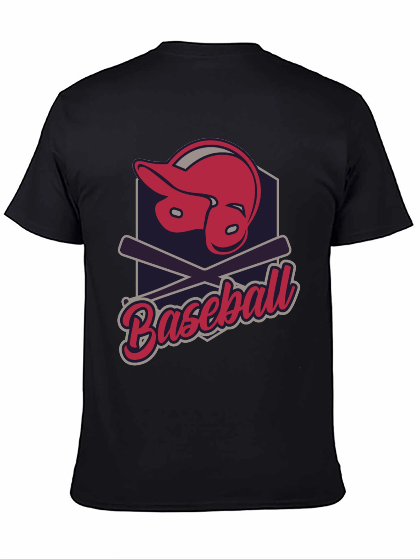 Baseball Helmet & Bats Graphic Tee