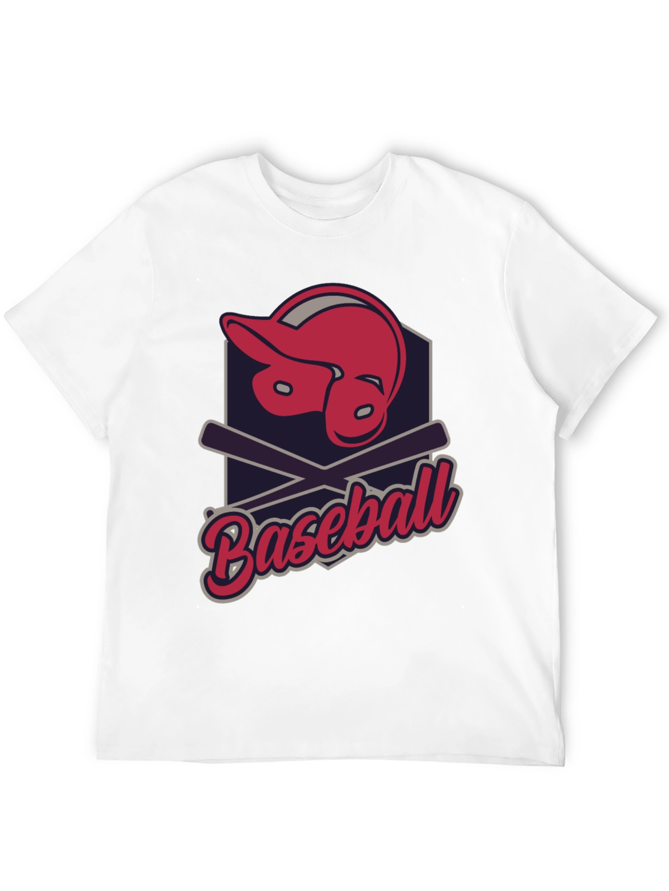 Baseball Helmet & Bats Graphic Tee