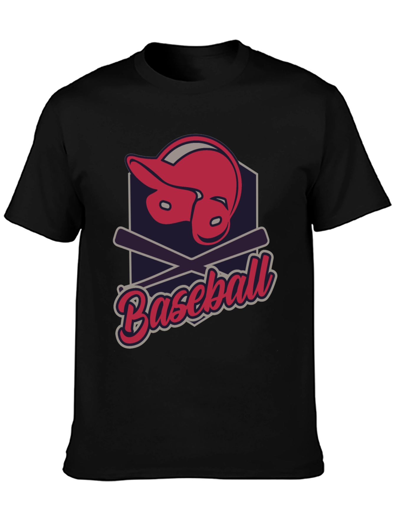 Baseball Helmet & Bats Graphic Tee