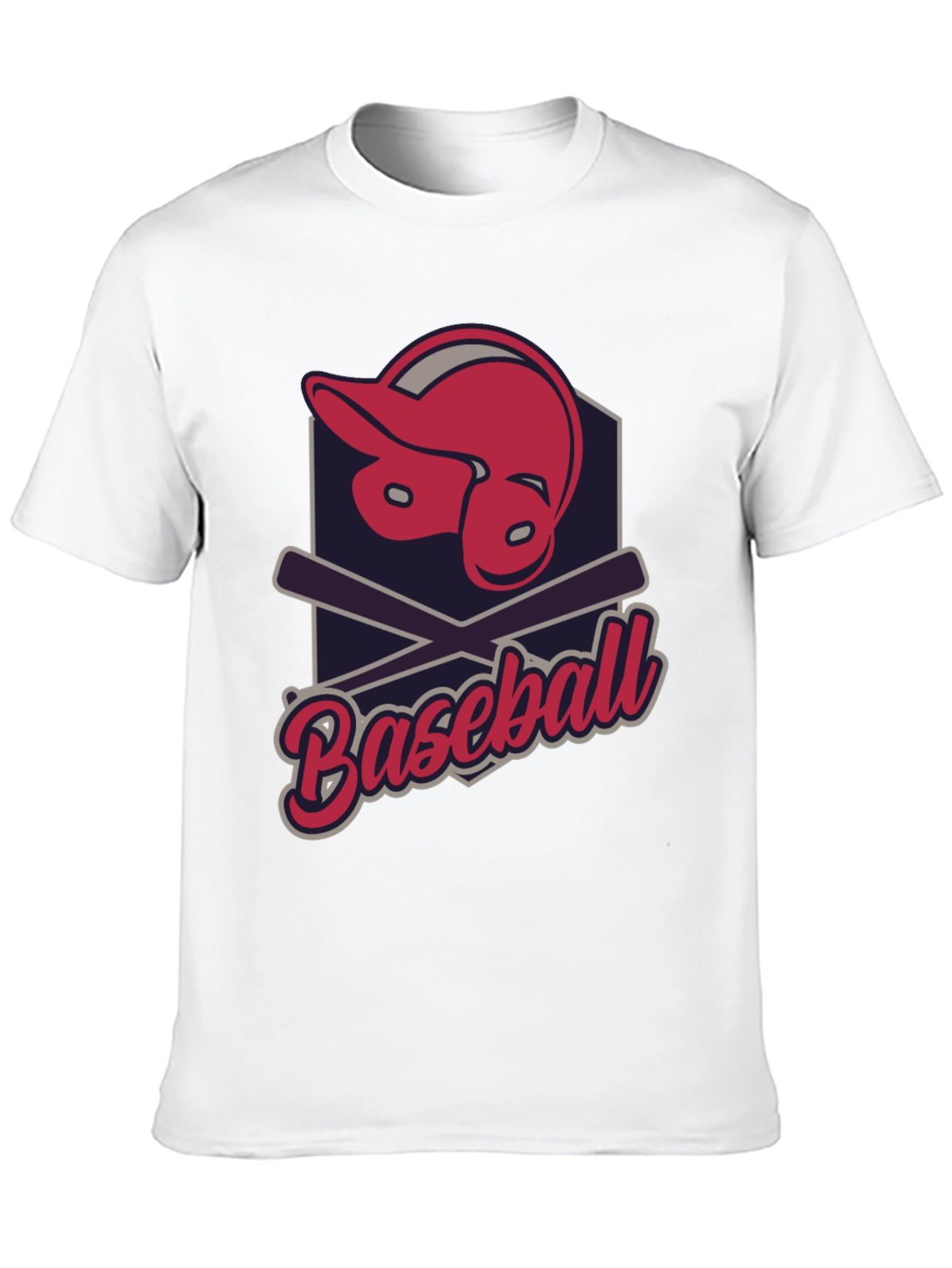 Baseball Helmet & Bats Graphic Tee
