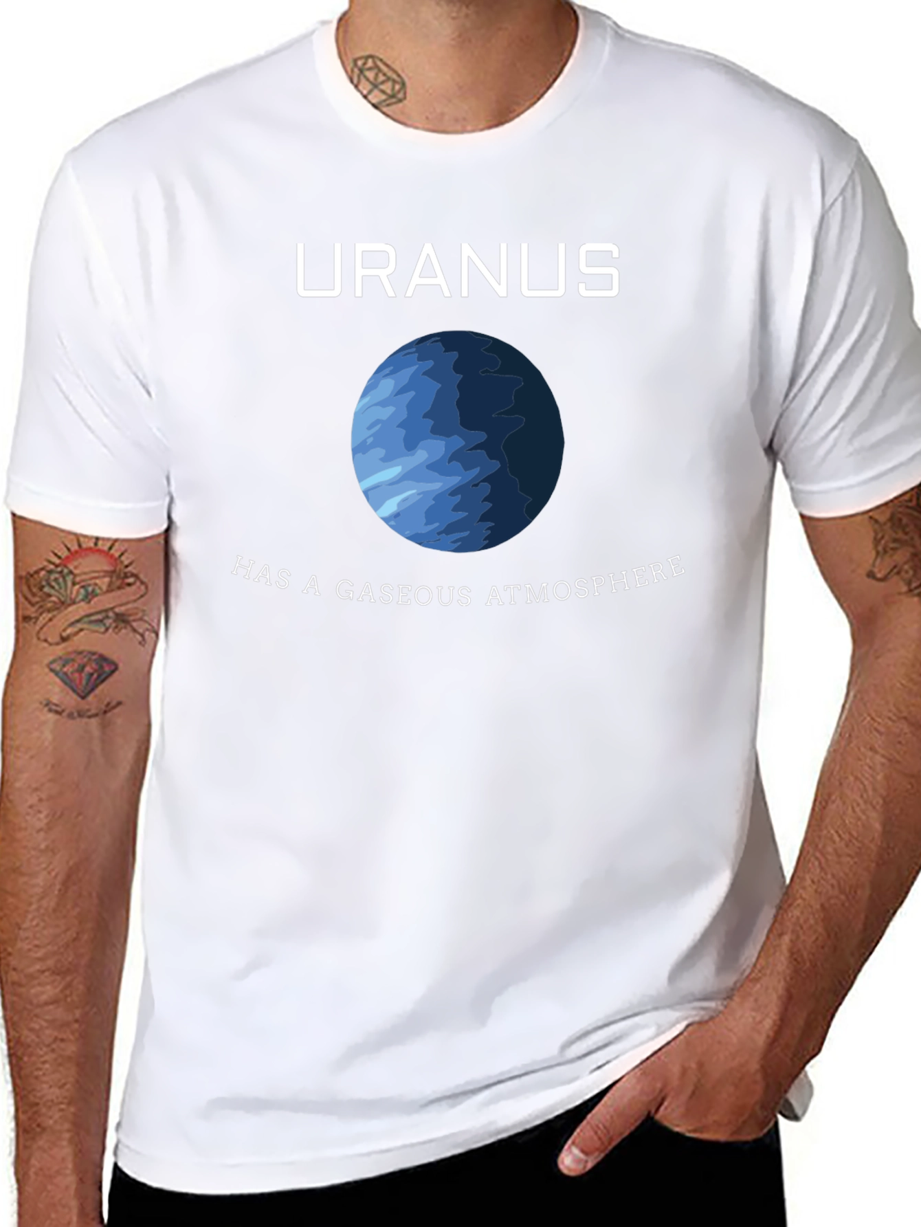 Uranus Planet Gaseous Atmosphere Graphic T-Shirt