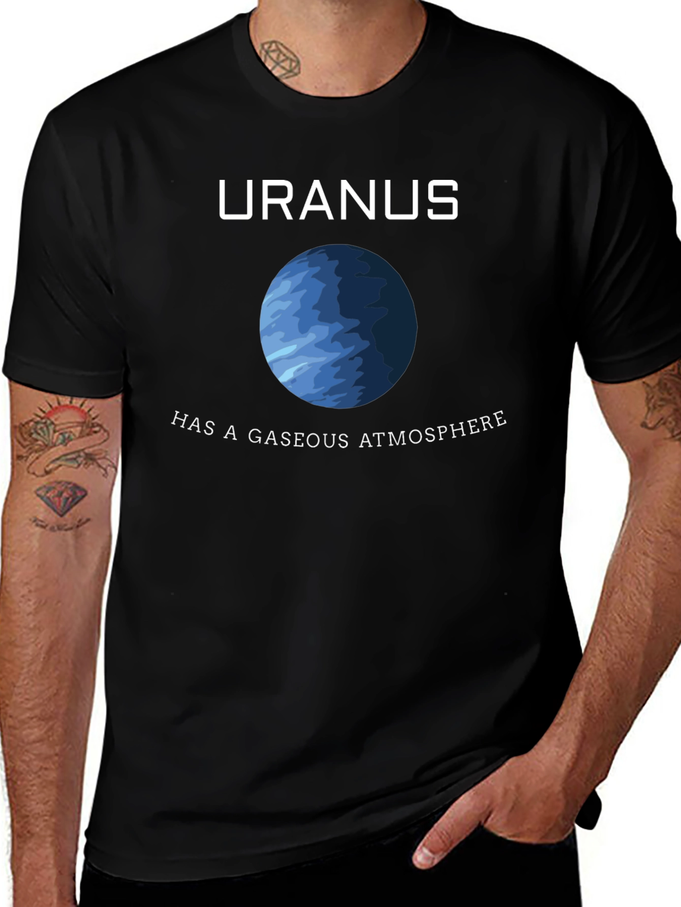 Uranus Planet Gaseous Atmosphere Graphic T-Shirt