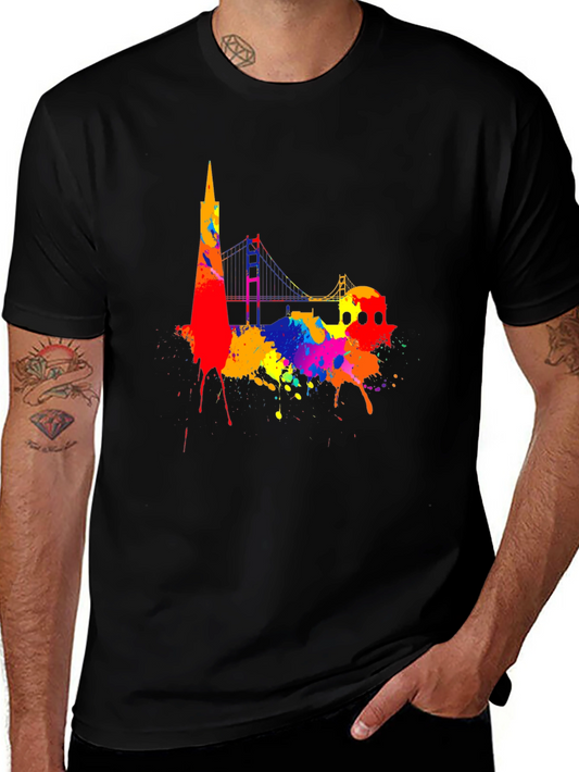 San Francisco Skyline Colorful T-Shirt