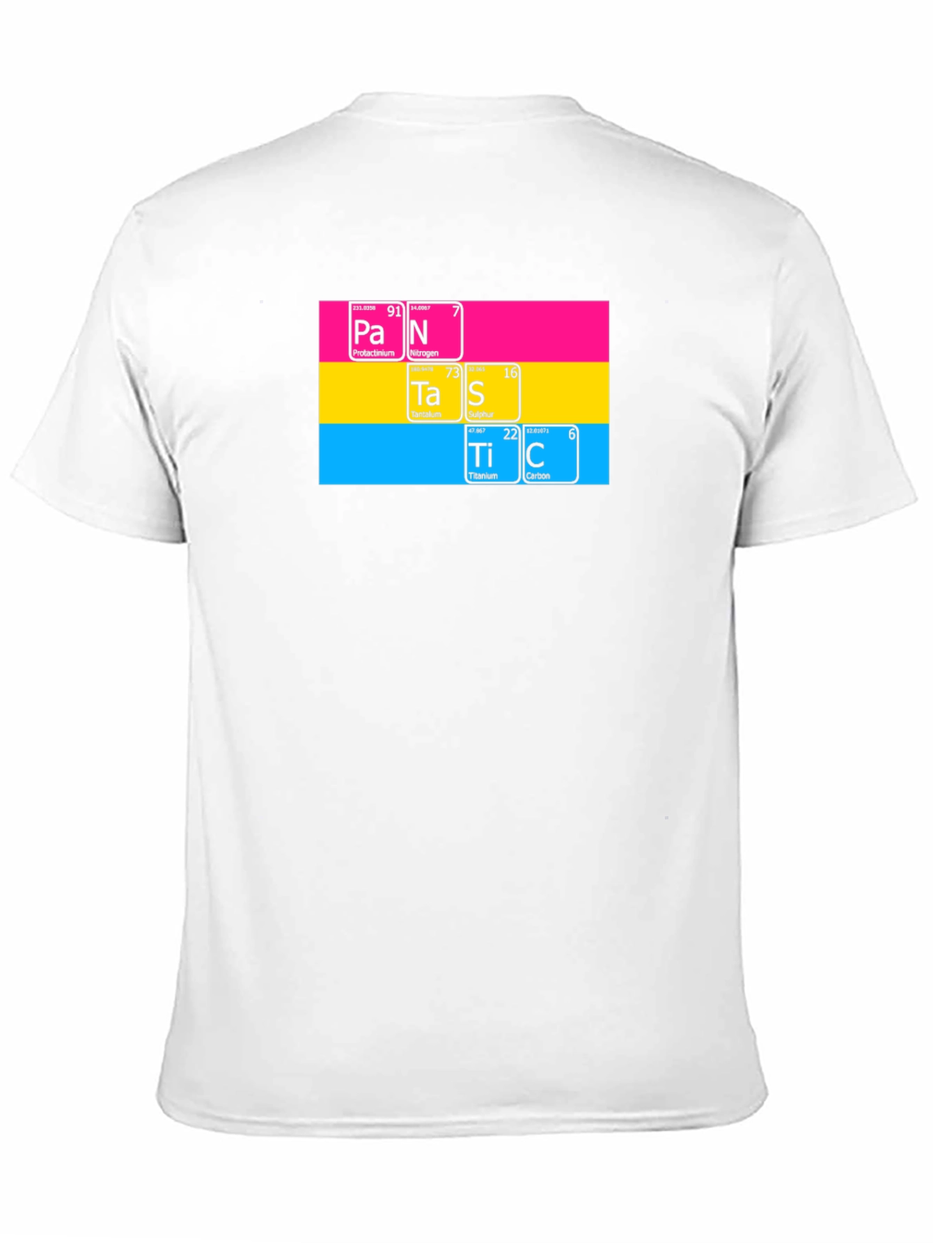 Pansexual Pride Periodic Table Black T-Shirt