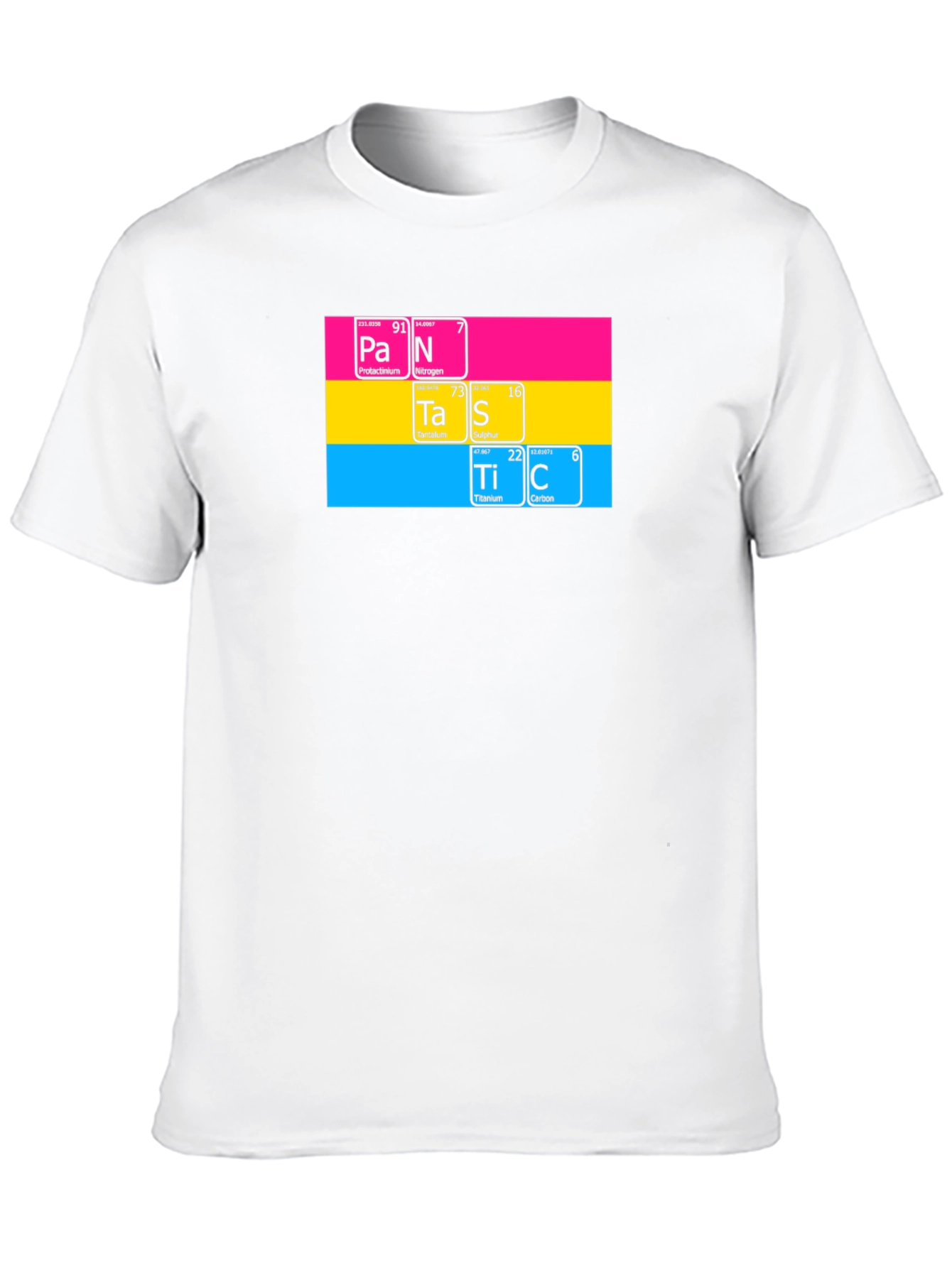 Pansexual Pride Periodic Table Black T-Shirt