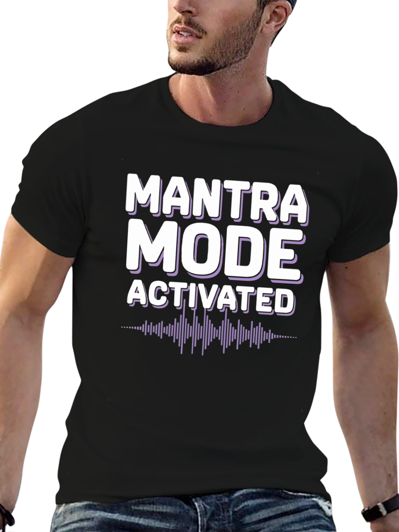 Mantra Mode Activated Graphic Tee - Black
