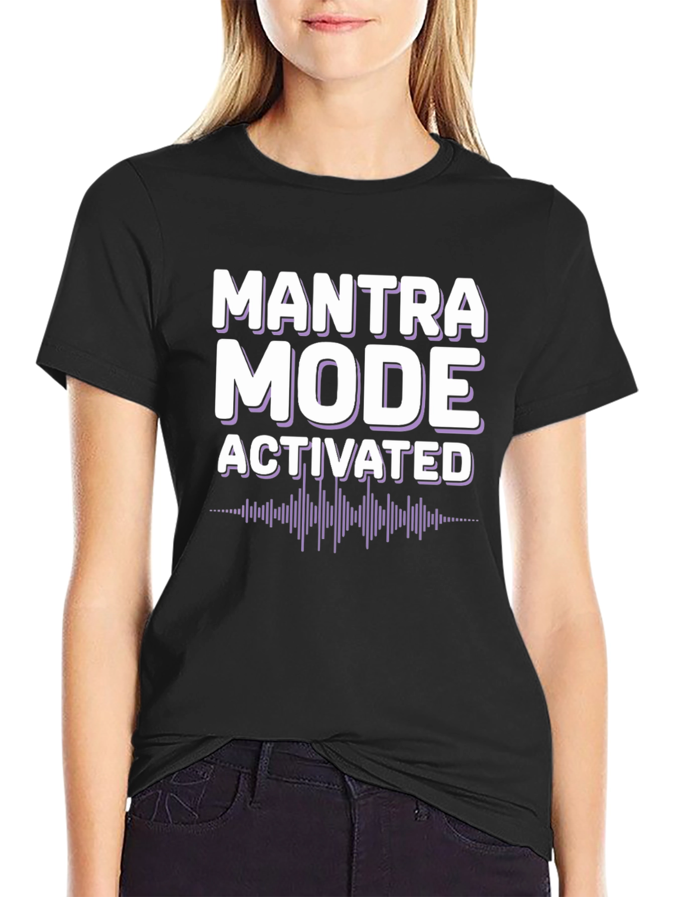 Mantra Mode Activated Graphic Tee - Black