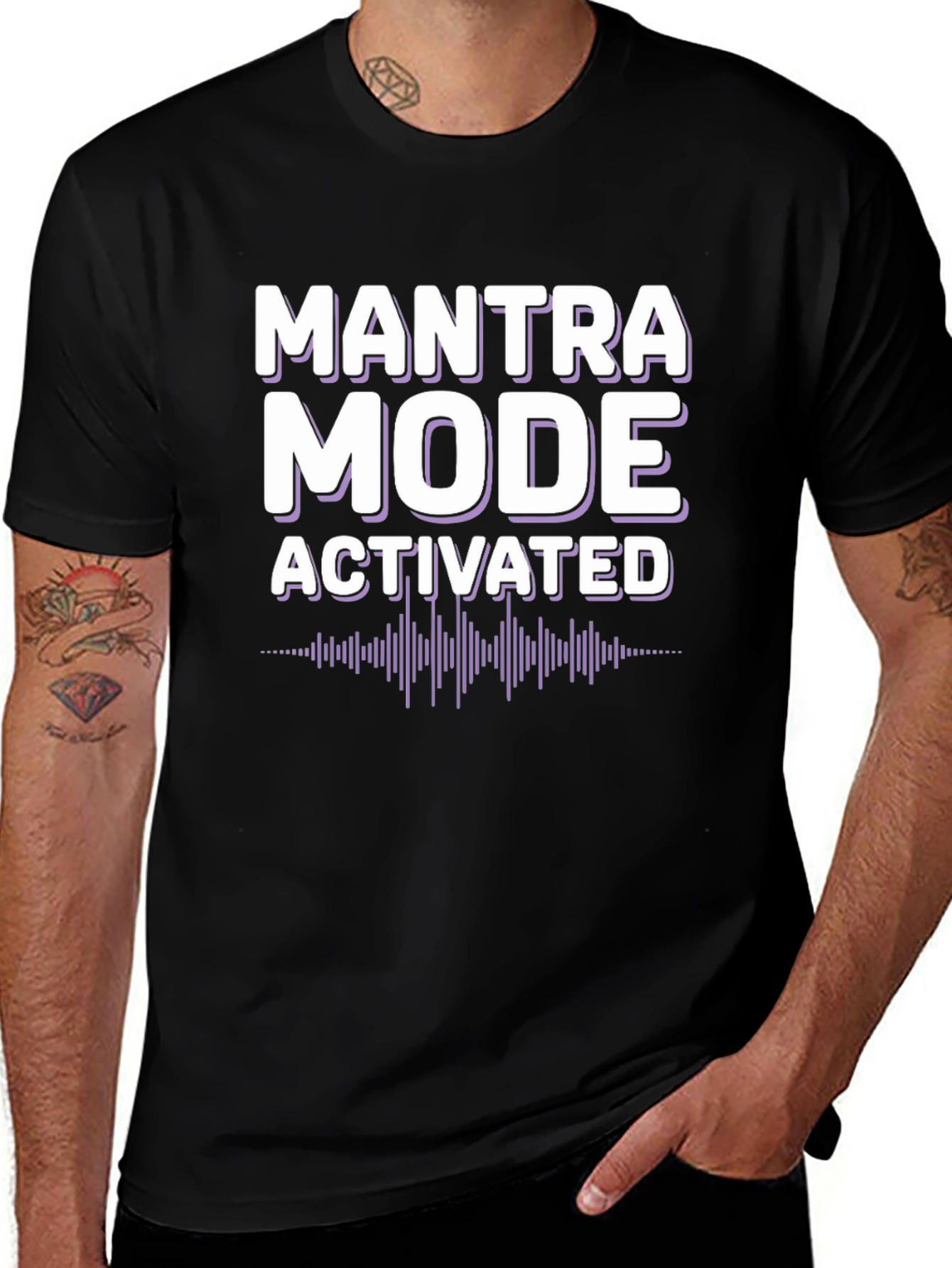Mantra Mode Activated Graphic Tee - Black