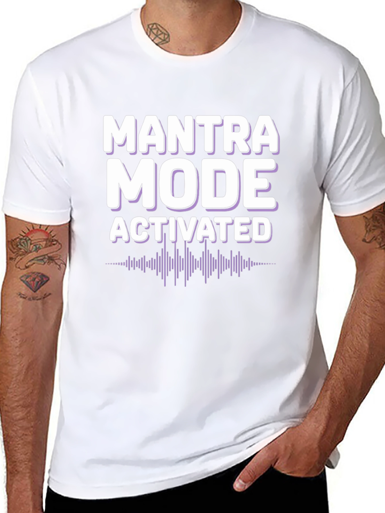 Mantra Mode Activated Graphic Tee - Black
