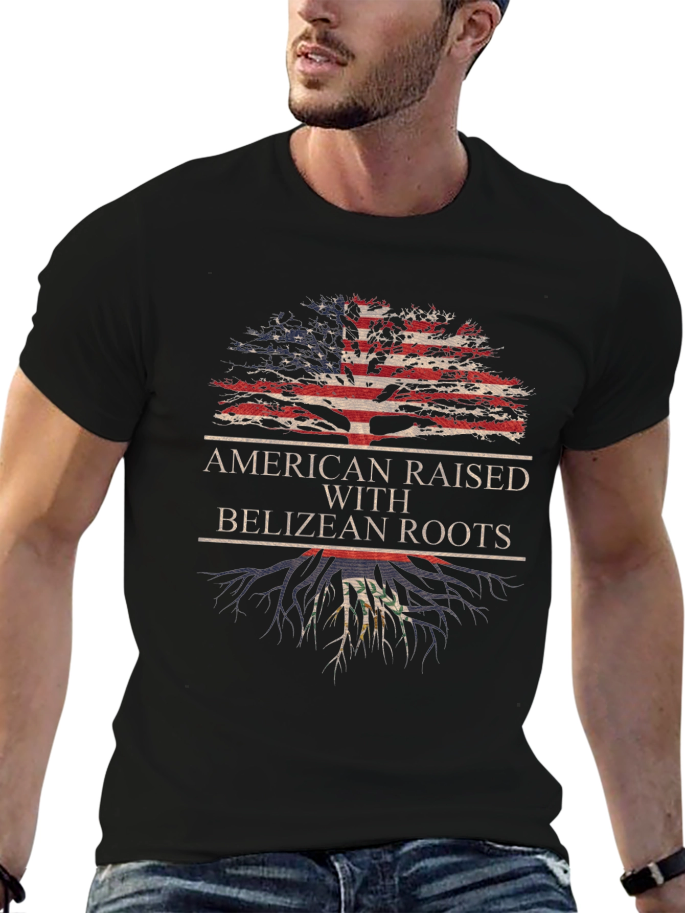 American Raised with Belizean Roots T-Shirt