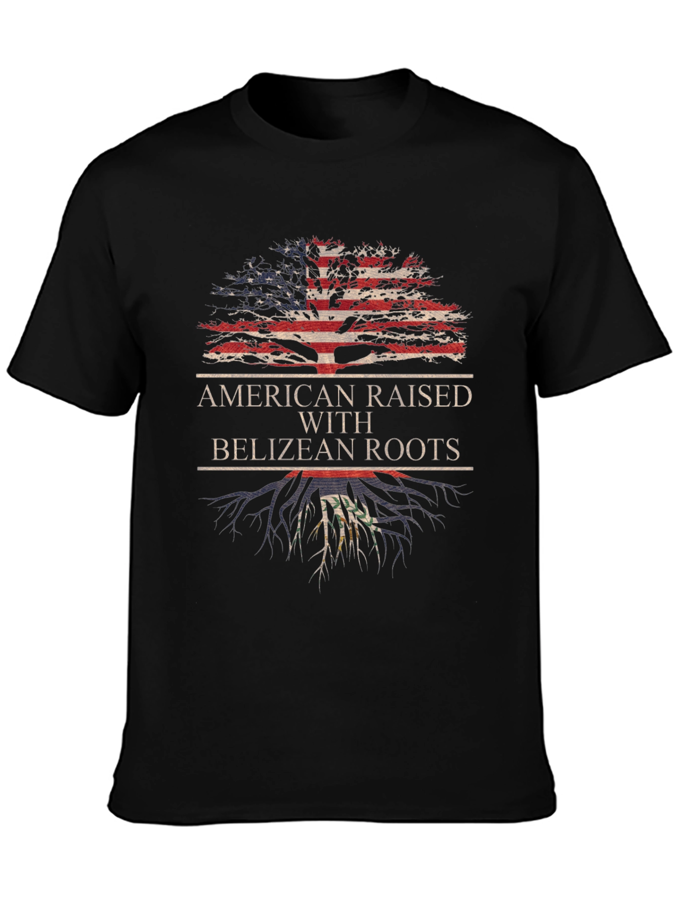 American Raised with Belizean Roots T-Shirt