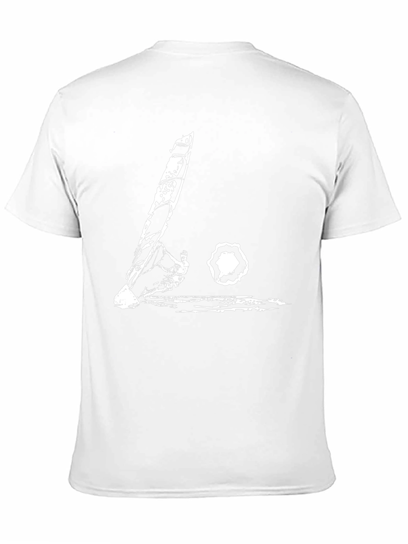 Black T-Shirt with Abstract Guitar Design