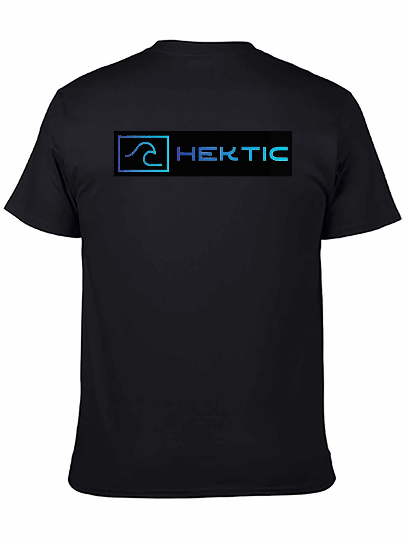 Hektic Wave Logo Black T-Shirt