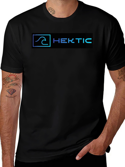 Hektic Wave Logo Black T-Shirt