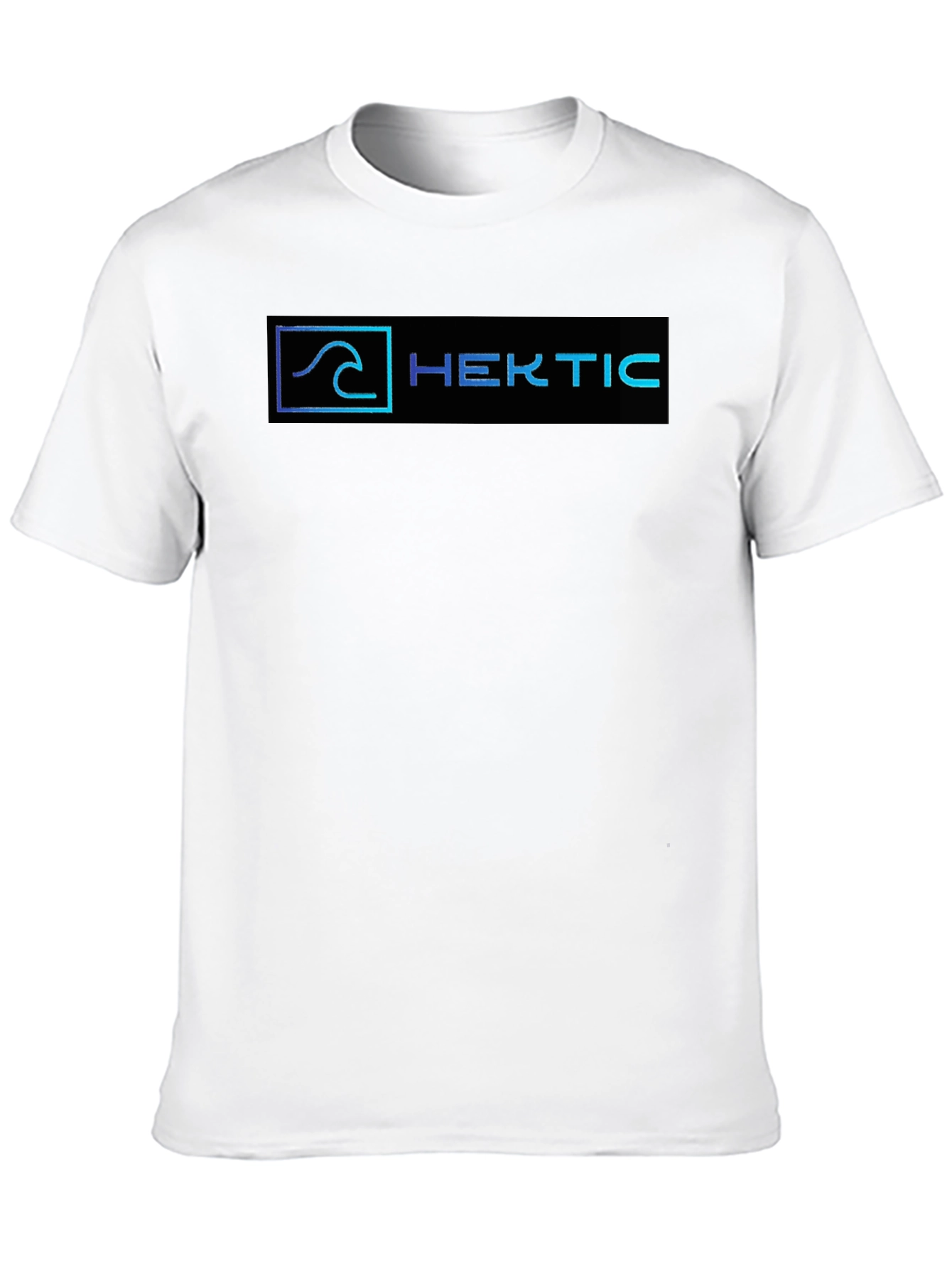 Hektic Wave Logo Black T-Shirt