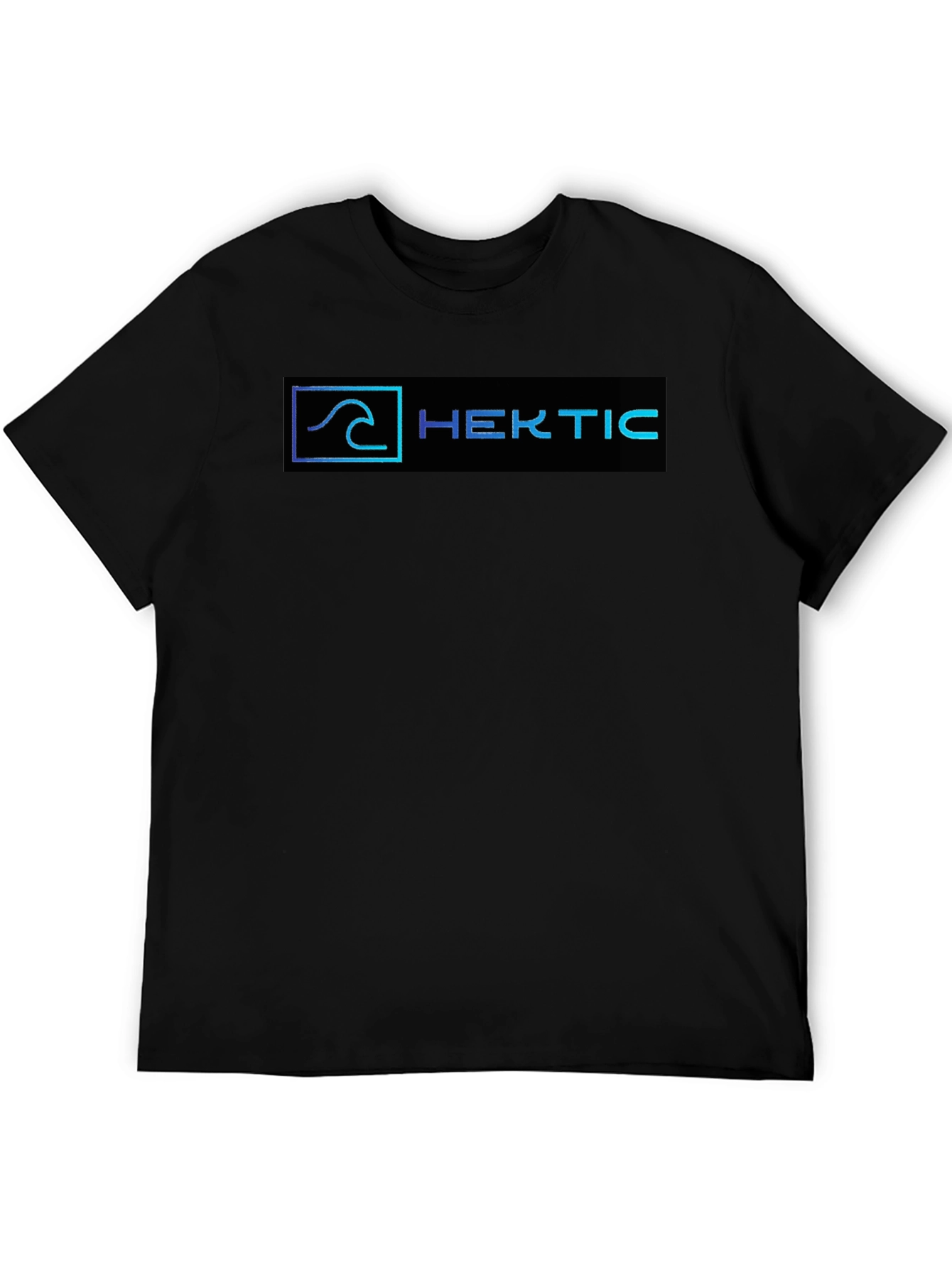 Hektic Wave Logo Black T-Shirt