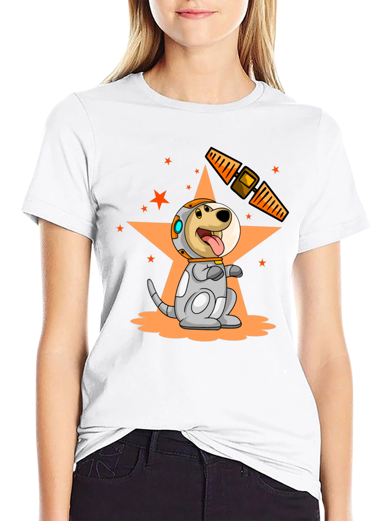 Dog Astronaut T-Shirt - Space Pup in Orbit!