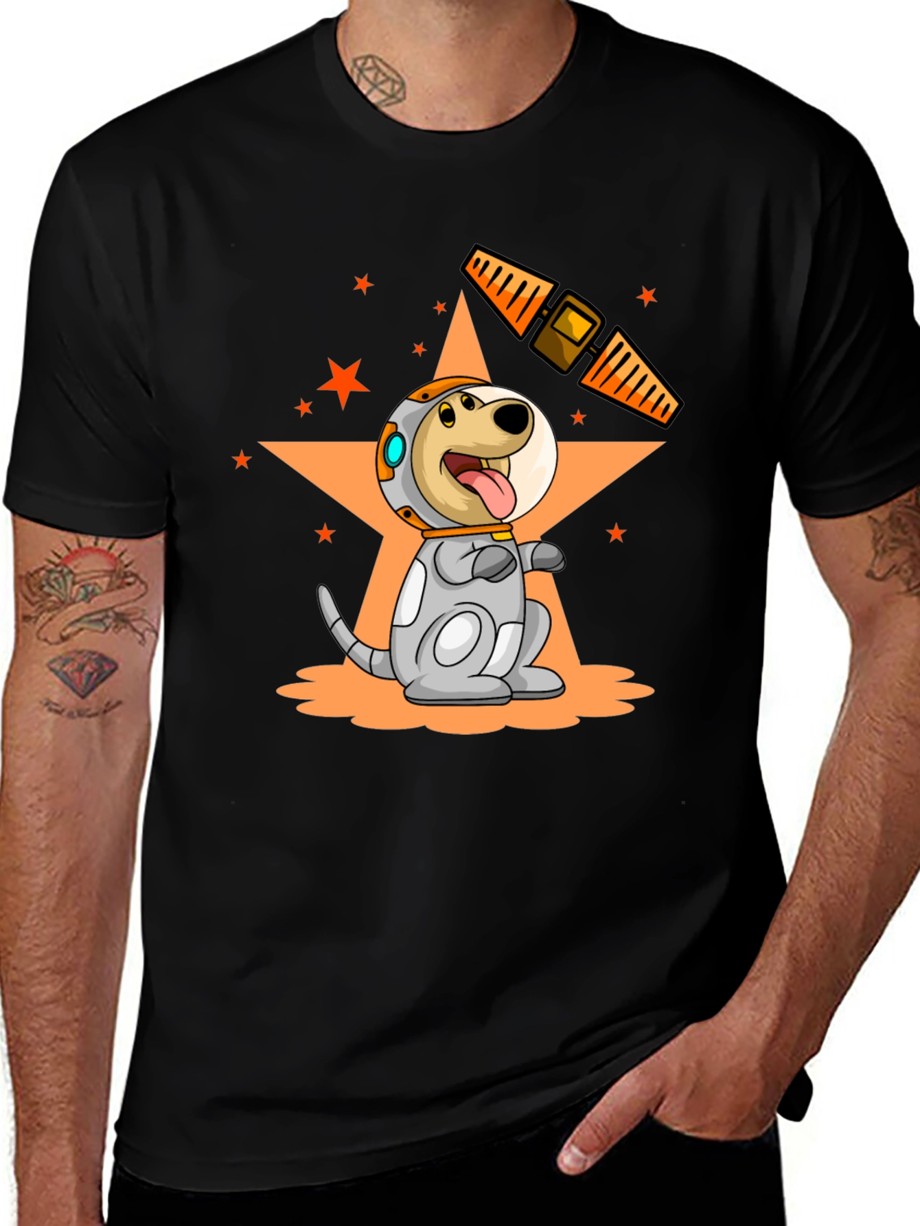 Dog Astronaut T-Shirt - Space Pup in Orbit!