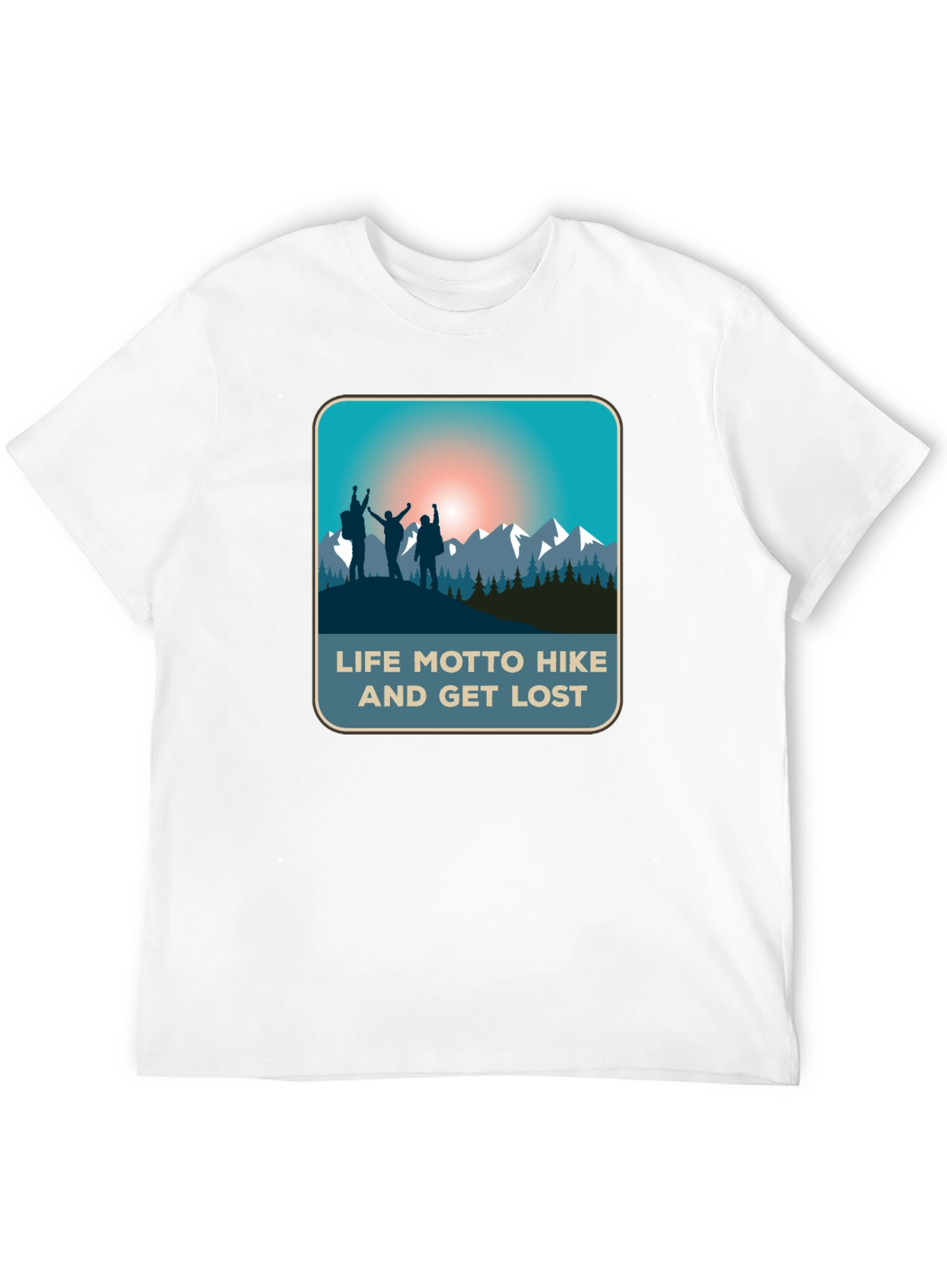 Life Motto Hike & Get Lost T-Shirt