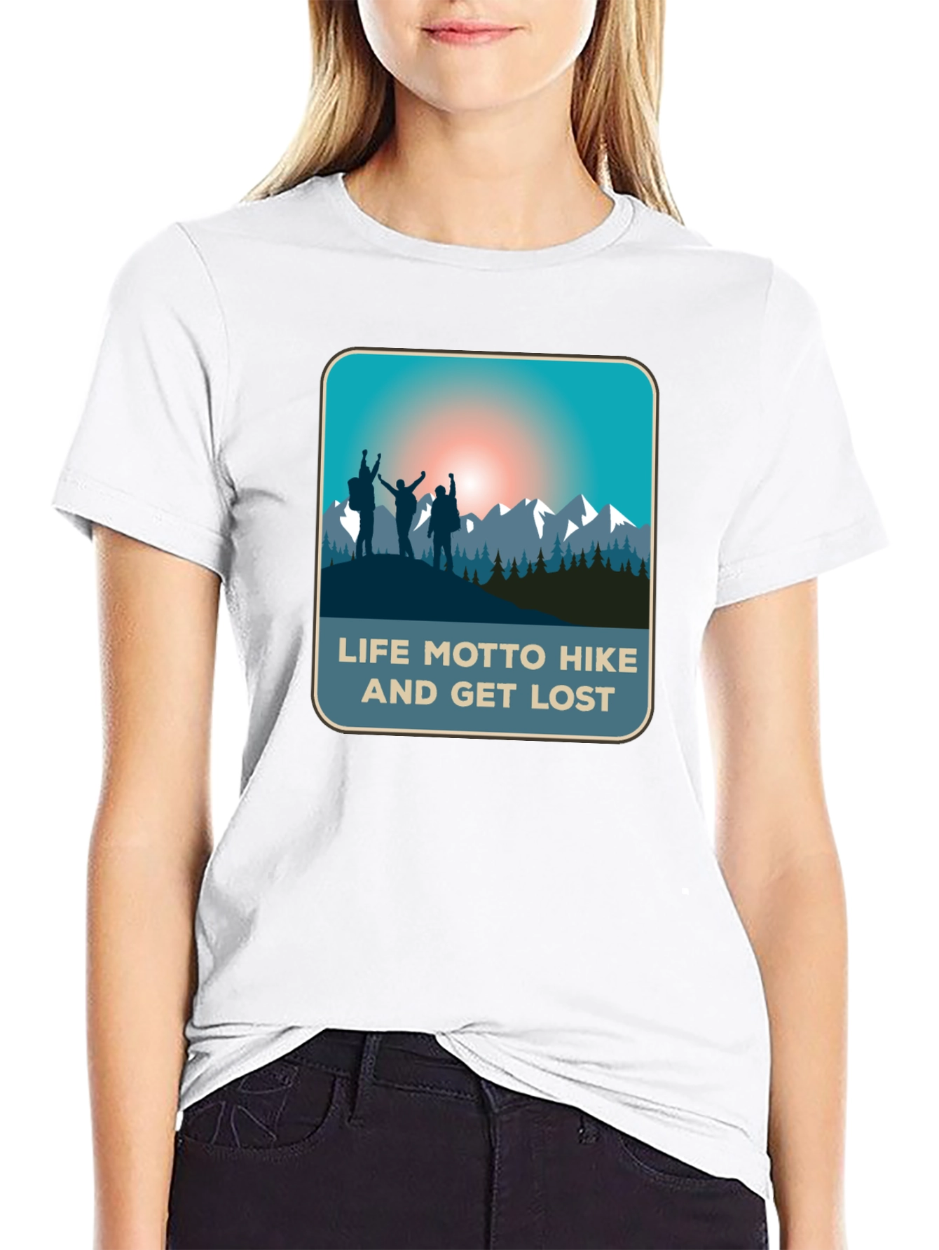 Life Motto Hike & Get Lost T-Shirt