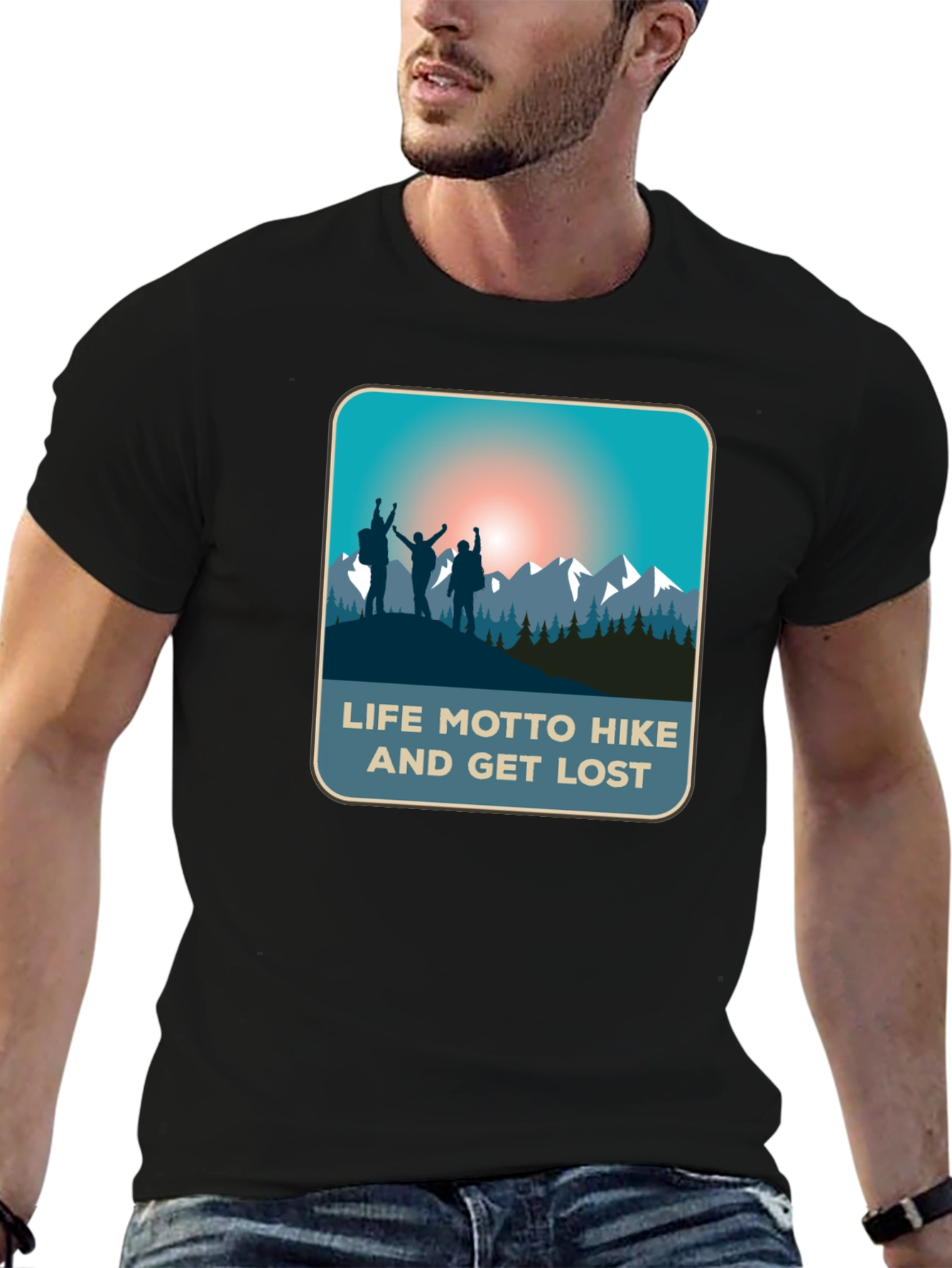 Life Motto Hike & Get Lost T-Shirt