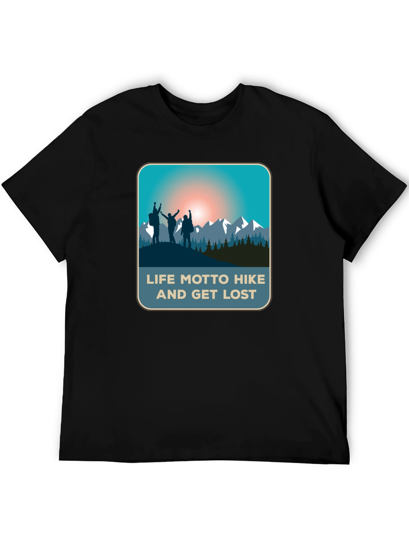 Life Motto Hike & Get Lost T-Shirt