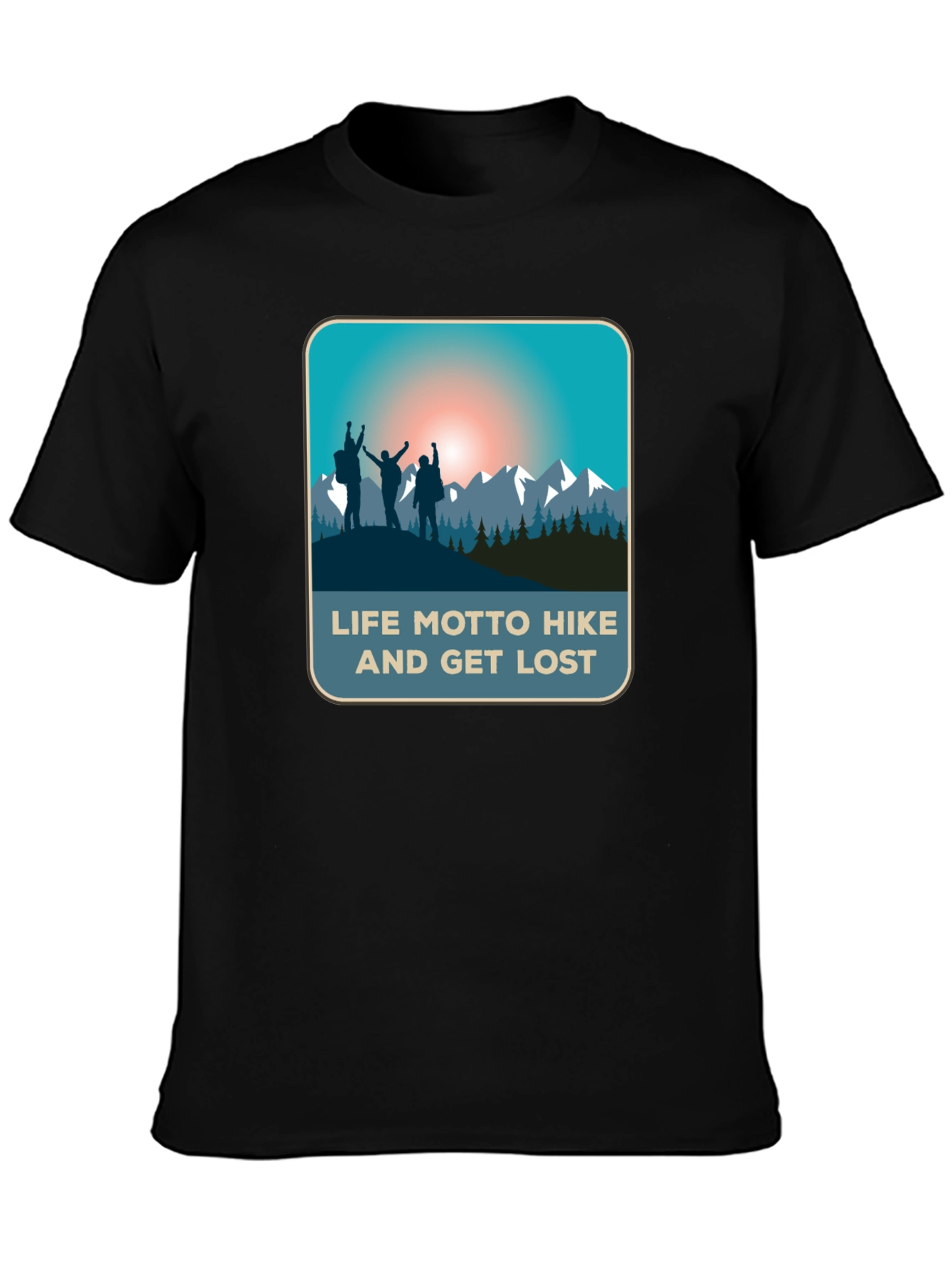 Life Motto Hike & Get Lost T-Shirt