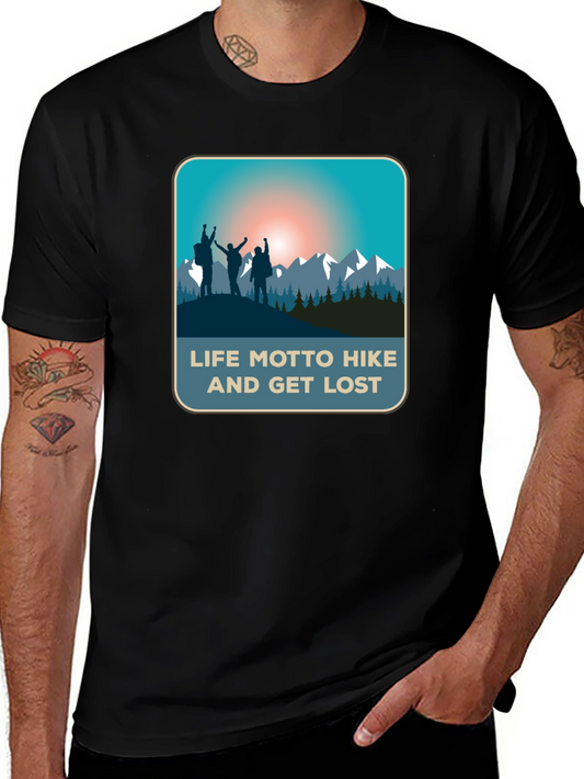 Life Motto Hike & Get Lost T-Shirt