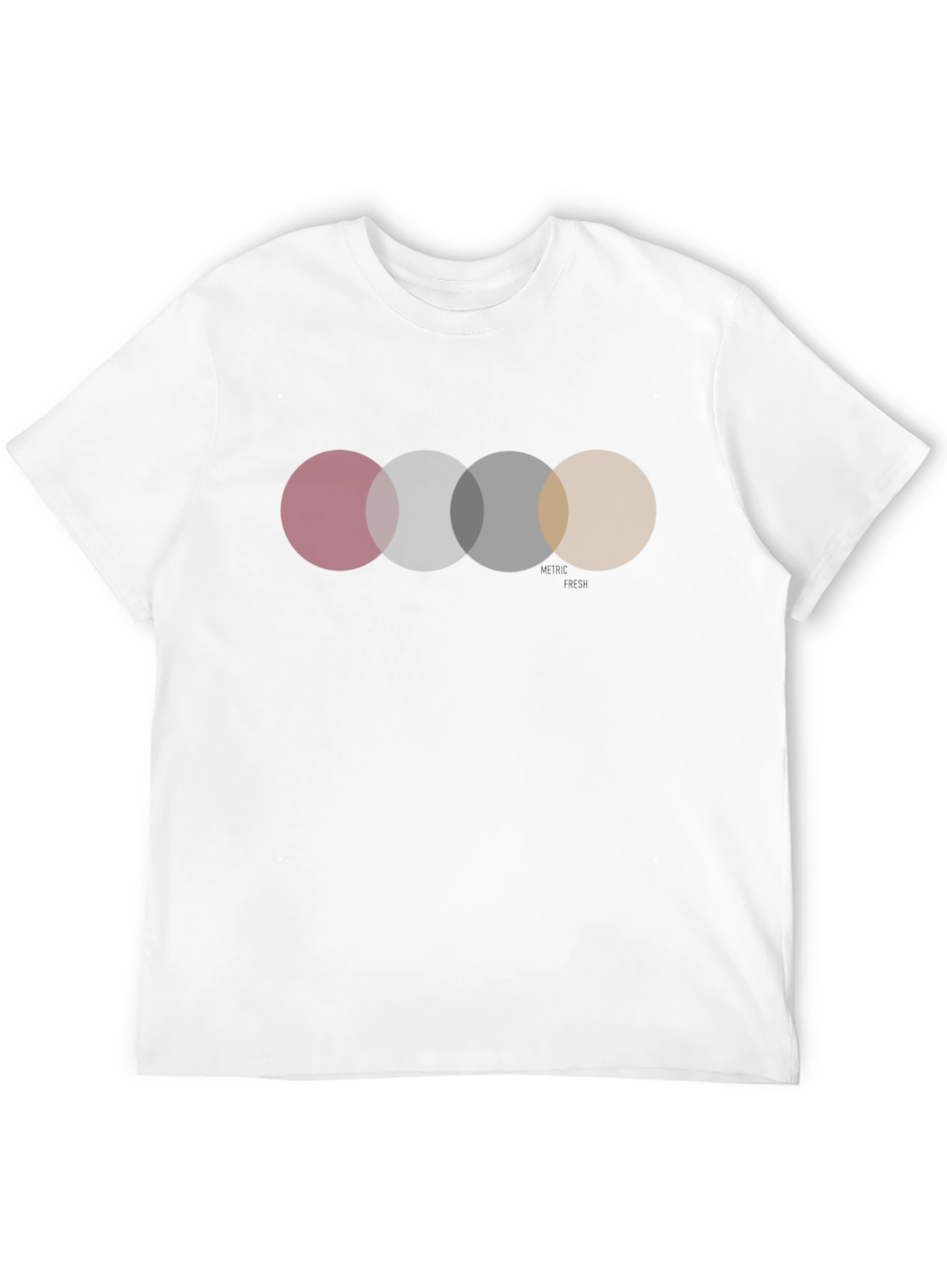 Circle Design Black Graphic Tee Shirt