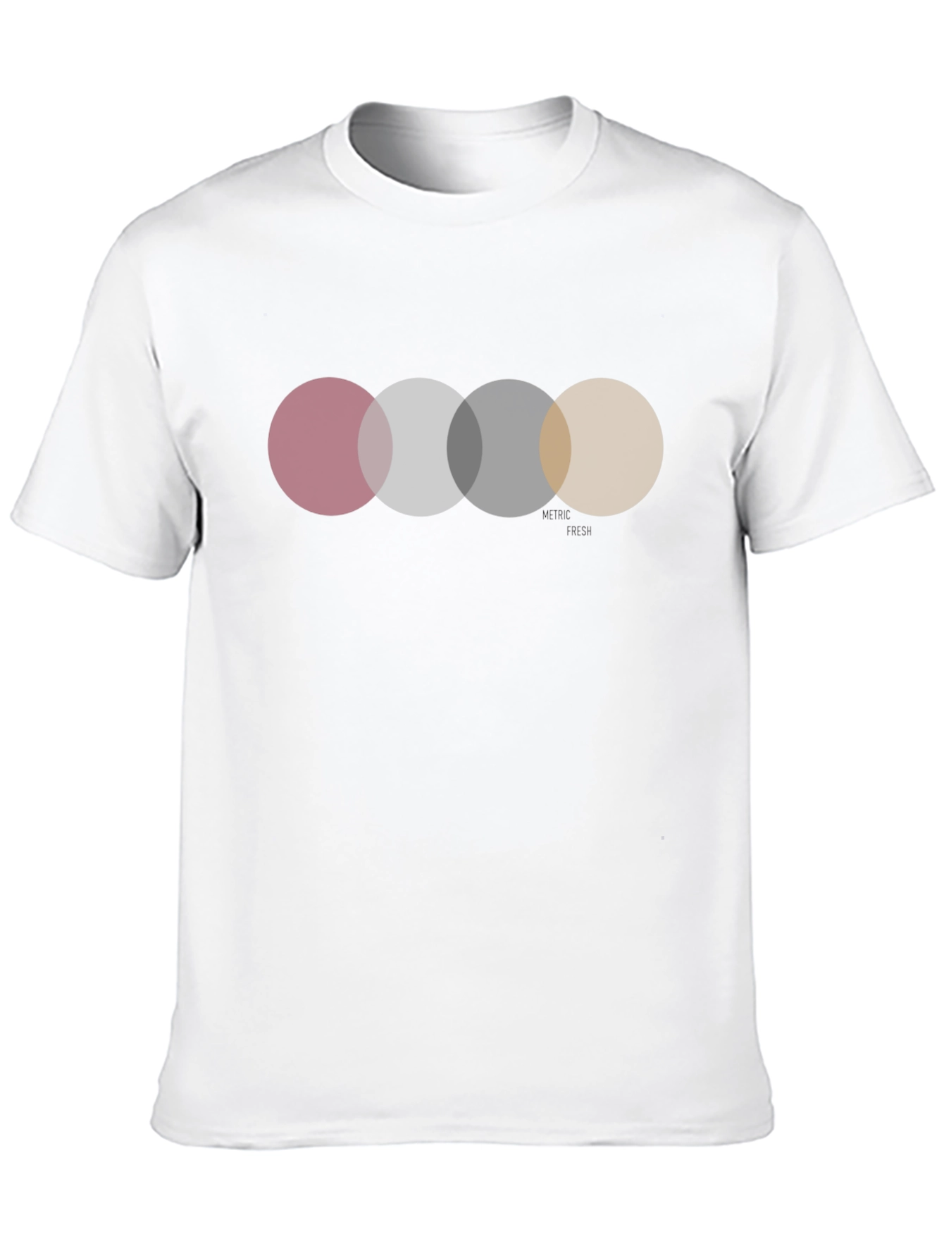 Circle Design Black Graphic Tee Shirt
