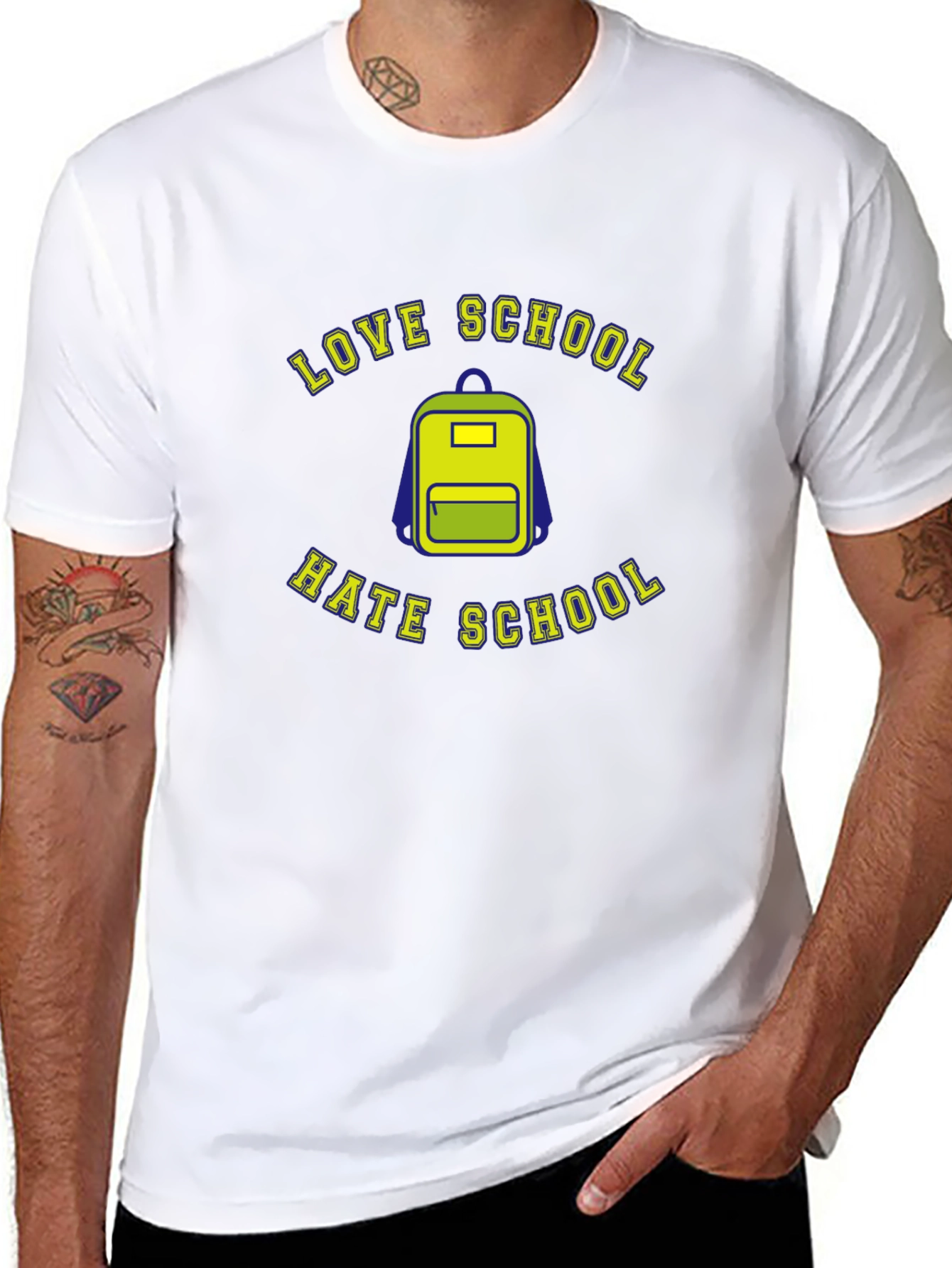 Love Hate School Graphic T-Shirt