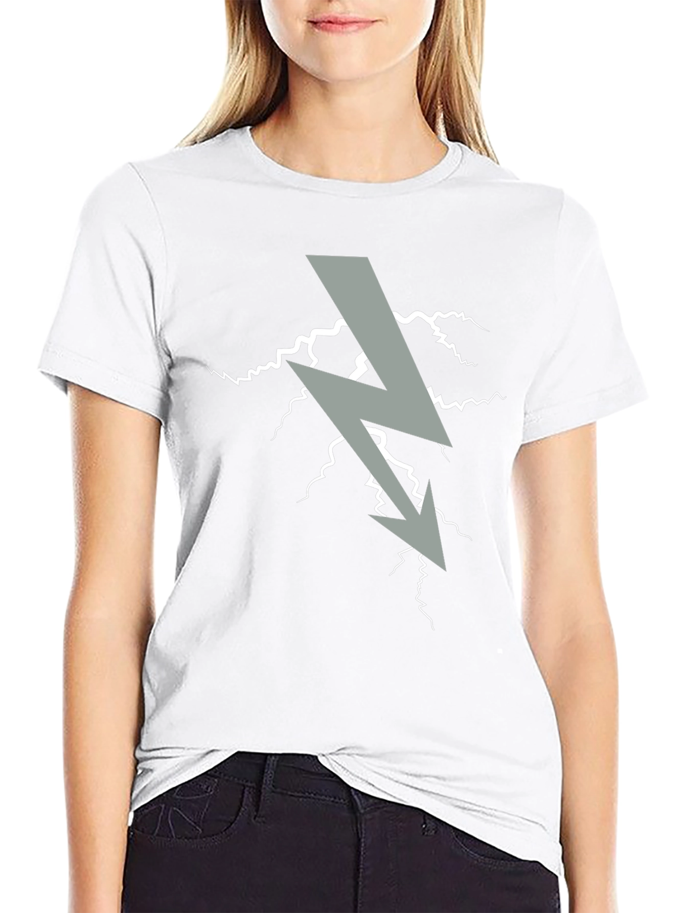 Electric Bolt Graphic T-Shirt - Black