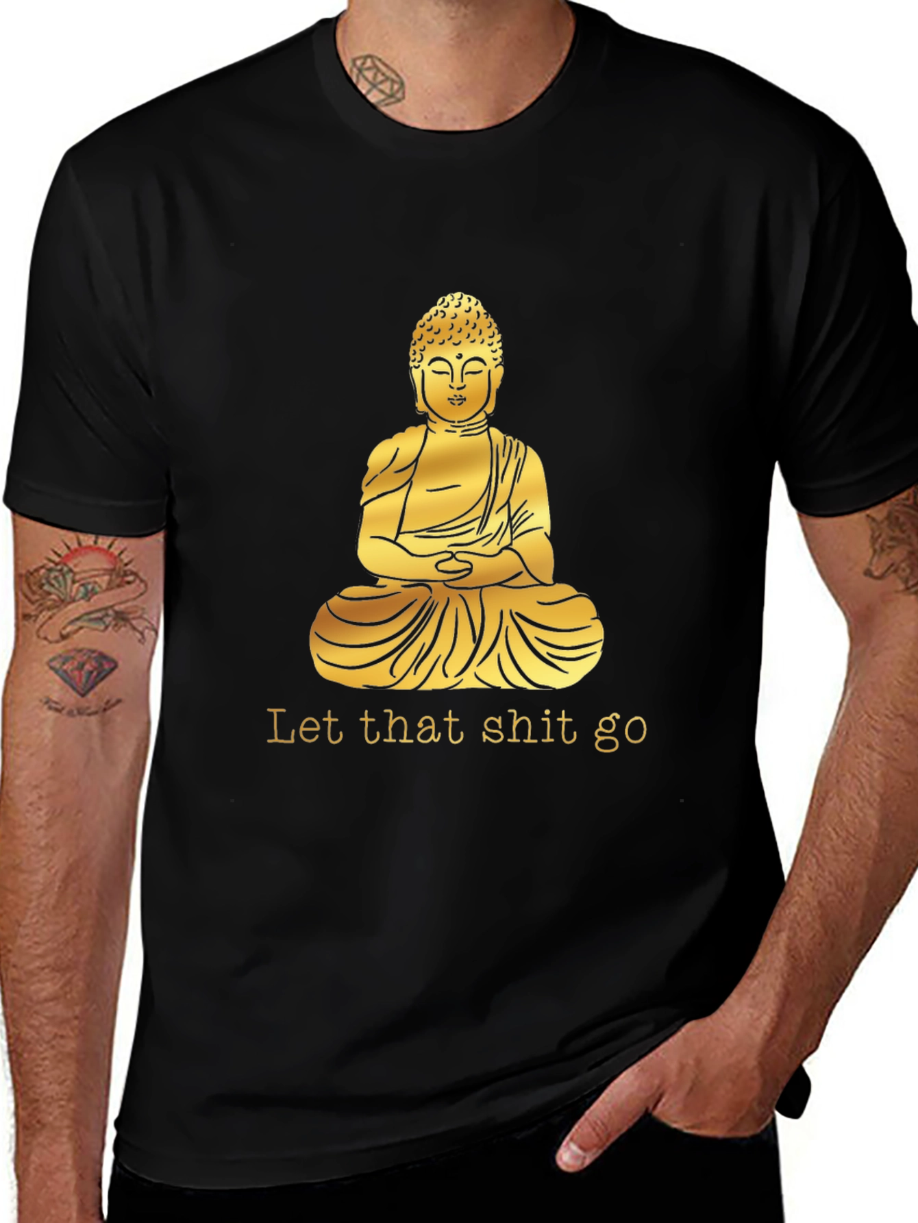Buddha Graphic Tee - Let That Shit Go T-Shirt
