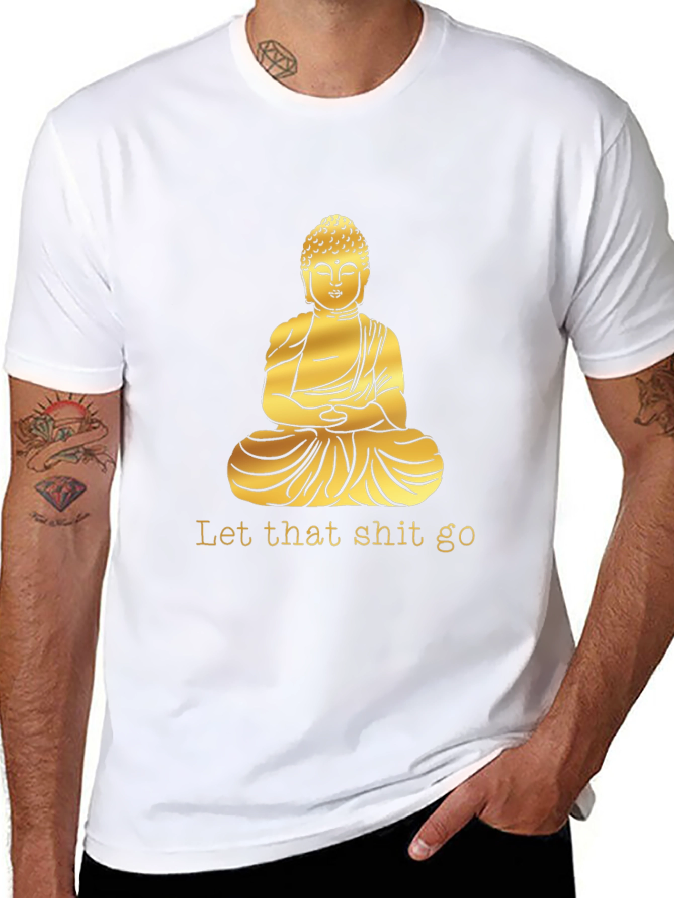 Buddha Graphic Tee - Let That Shit Go T-Shirt
