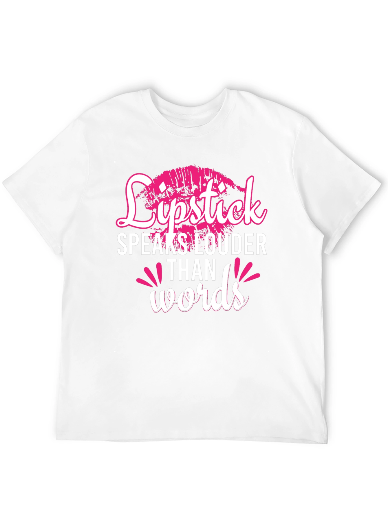 Lipstick Speaks Louder Than Words Graphic Tee