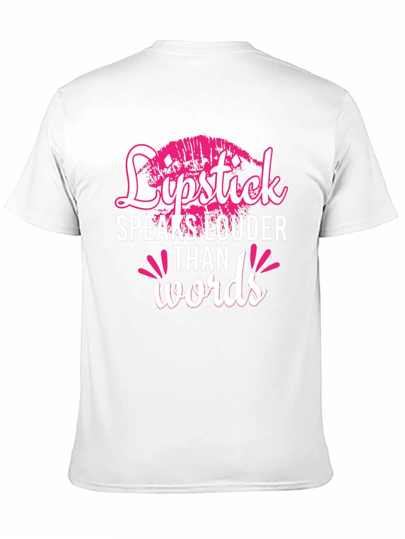 Lipstick Speaks Louder Than Words Graphic Tee