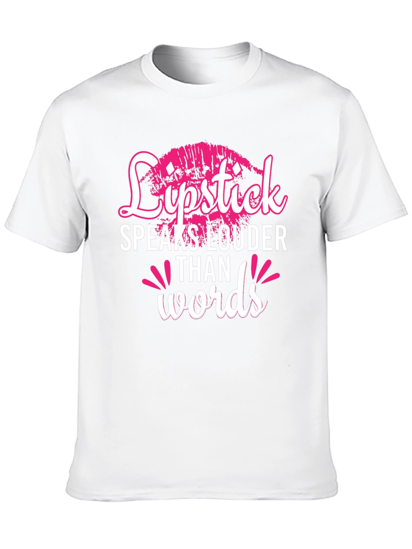 Lipstick Speaks Louder Than Words Graphic Tee
