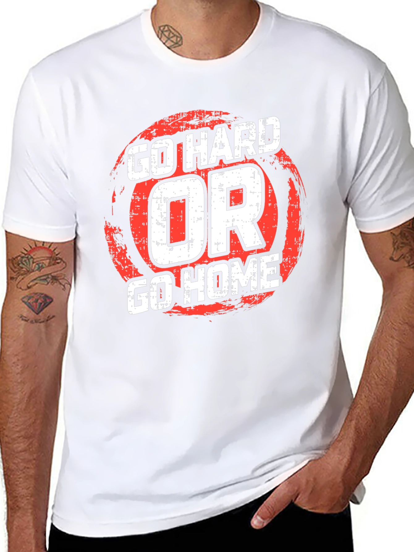 Go Hard or Go Home Graphic T-Shirt