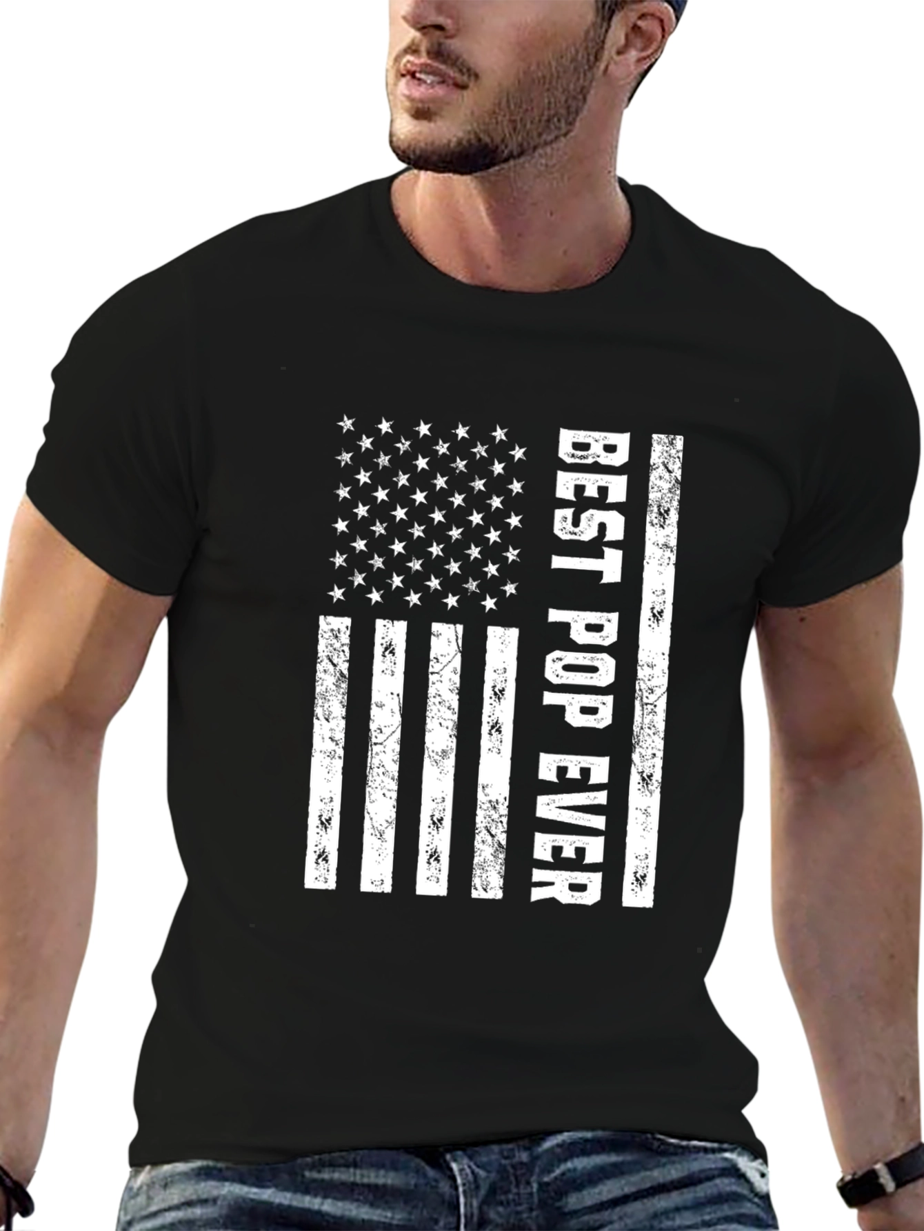 Best Pop Ever American Flag Graphic Tee