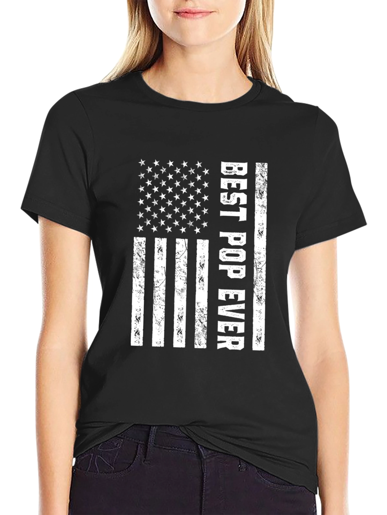 Best Pop Ever American Flag Graphic Tee
