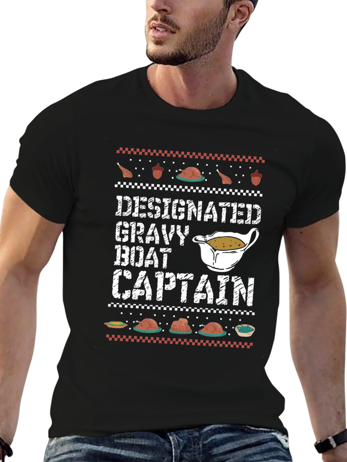 Designated Gravy Boat Captain Thanksgiving T-Shirt