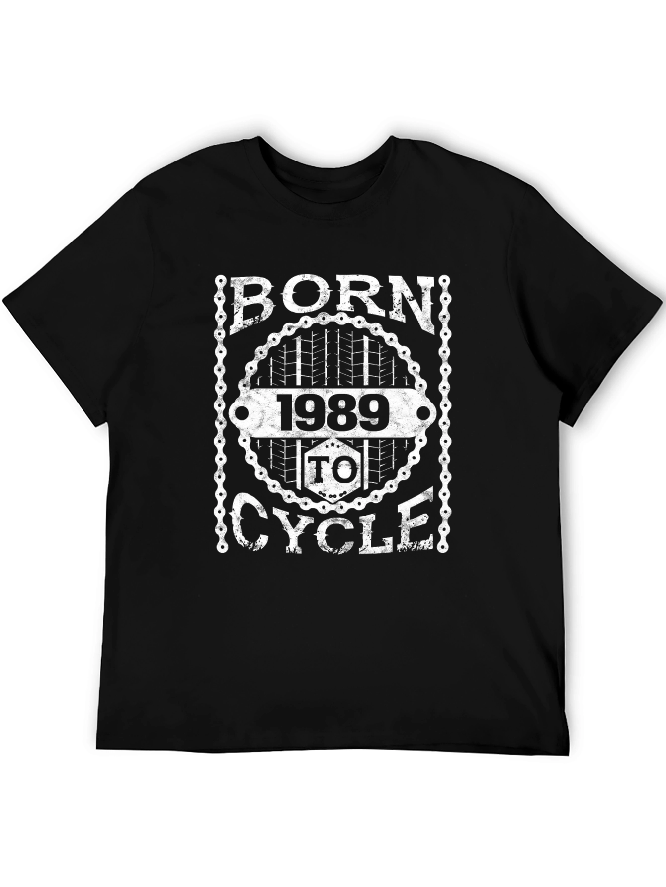 Born 1989 to Cycle Black Graphic Tee