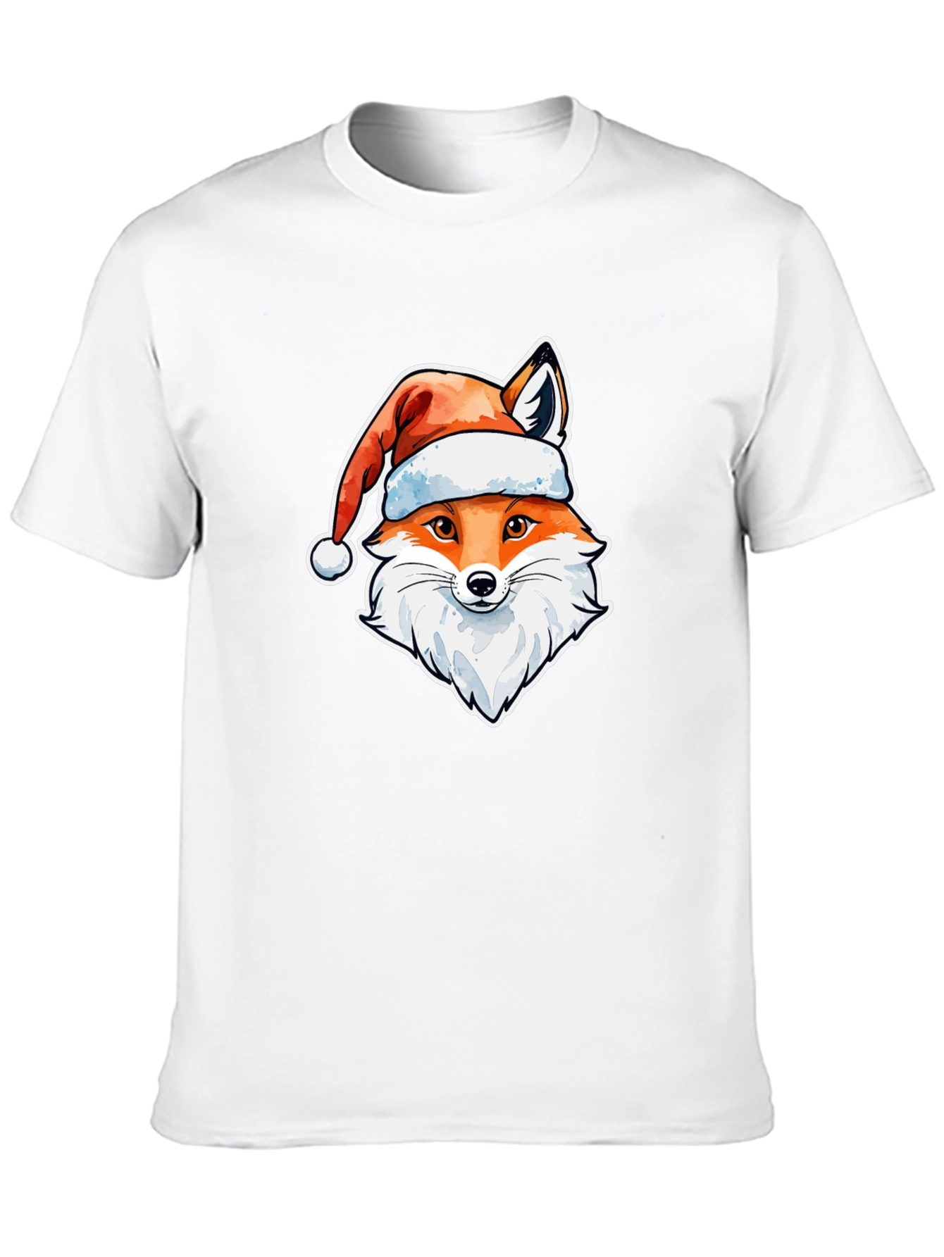 Festive Fox Tee: Holiday Spirit in Style