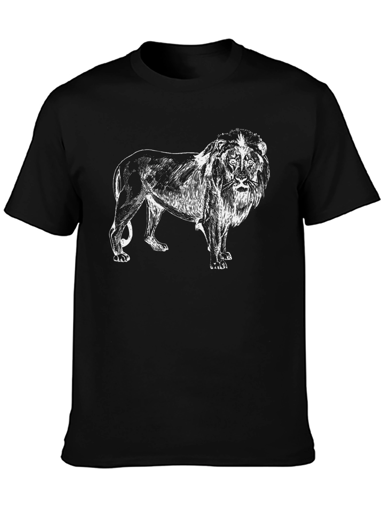 Lion Graphic Black T-Shirt | Mens Stylish Tee