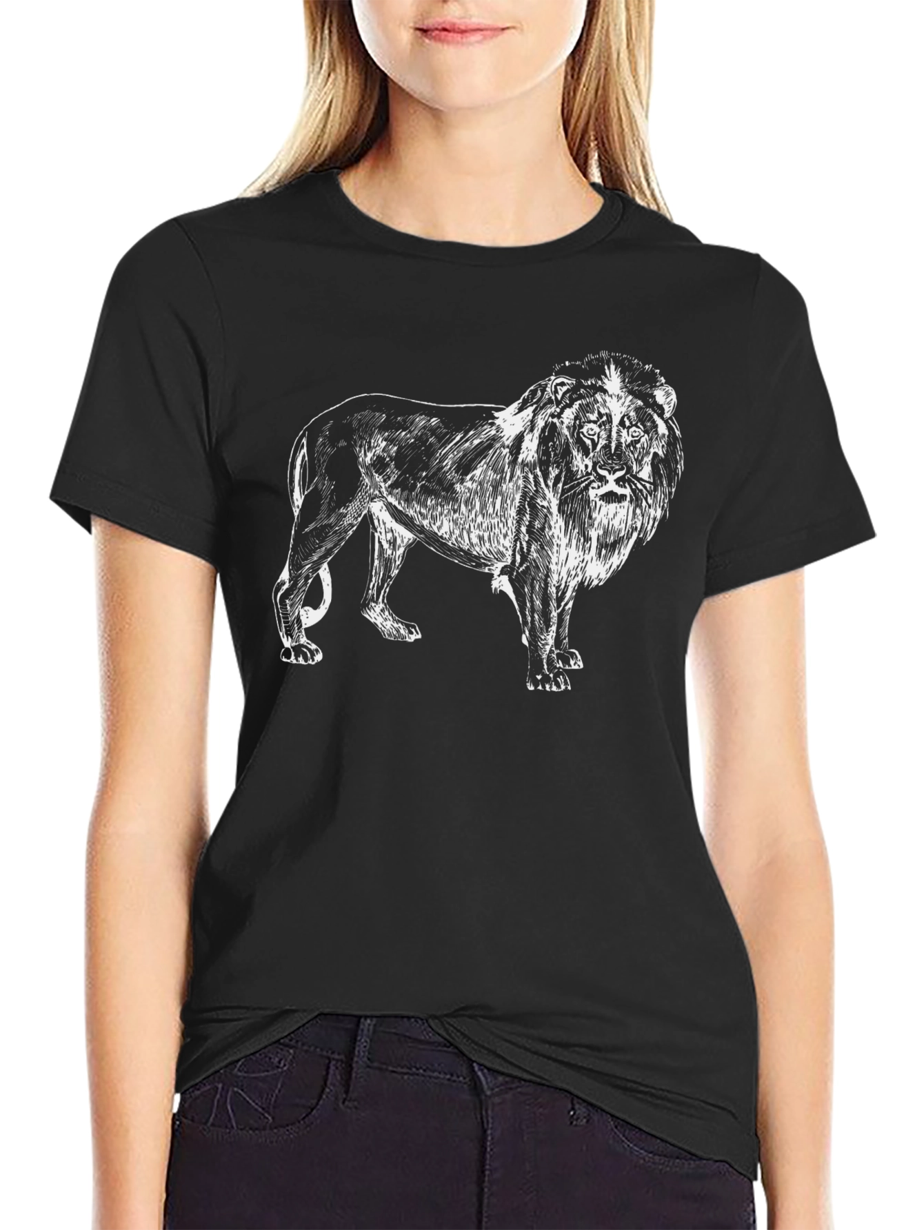 Lion Graphic Black T-Shirt | Mens Stylish Tee