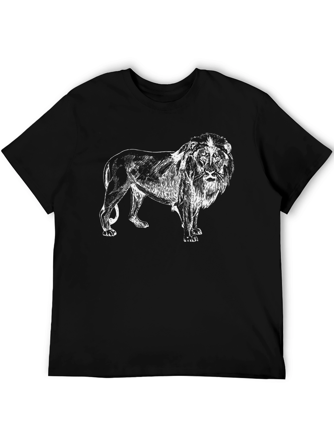 Lion Graphic Black T-Shirt | Mens Stylish Tee