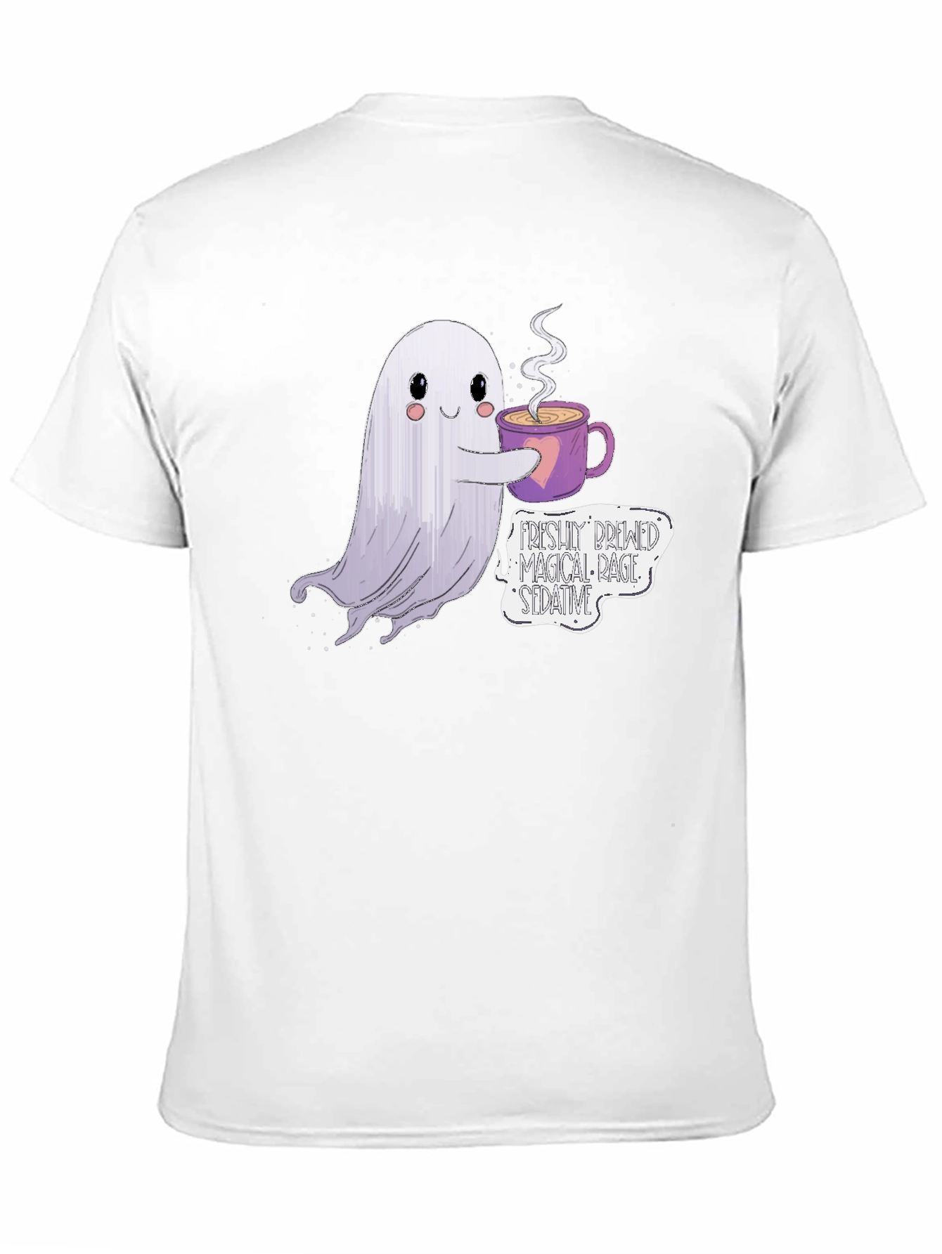 Spooky Brew T-Shirt - Ghost Coffee Design