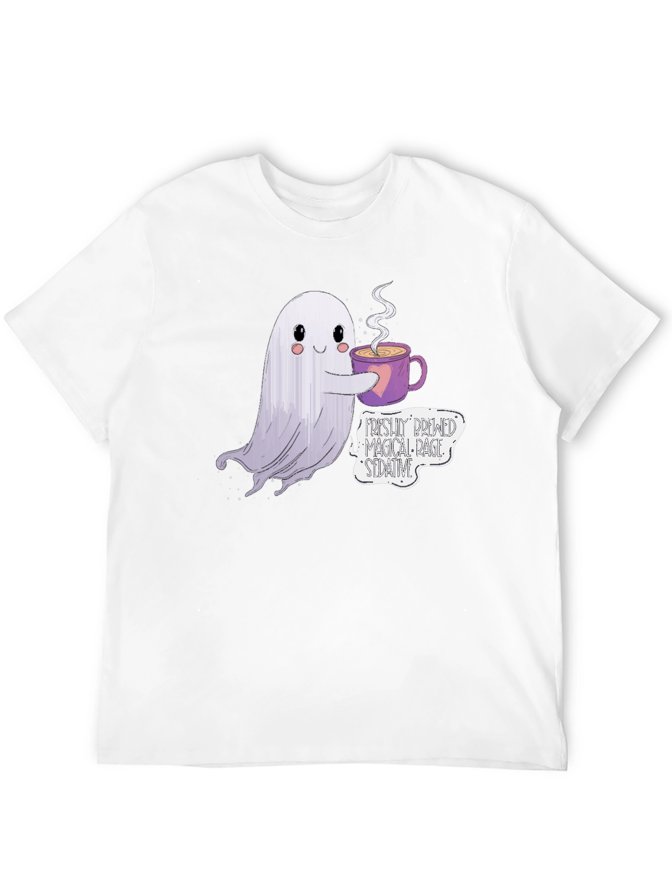 Spooky Brew T-Shirt - Ghost Coffee Design