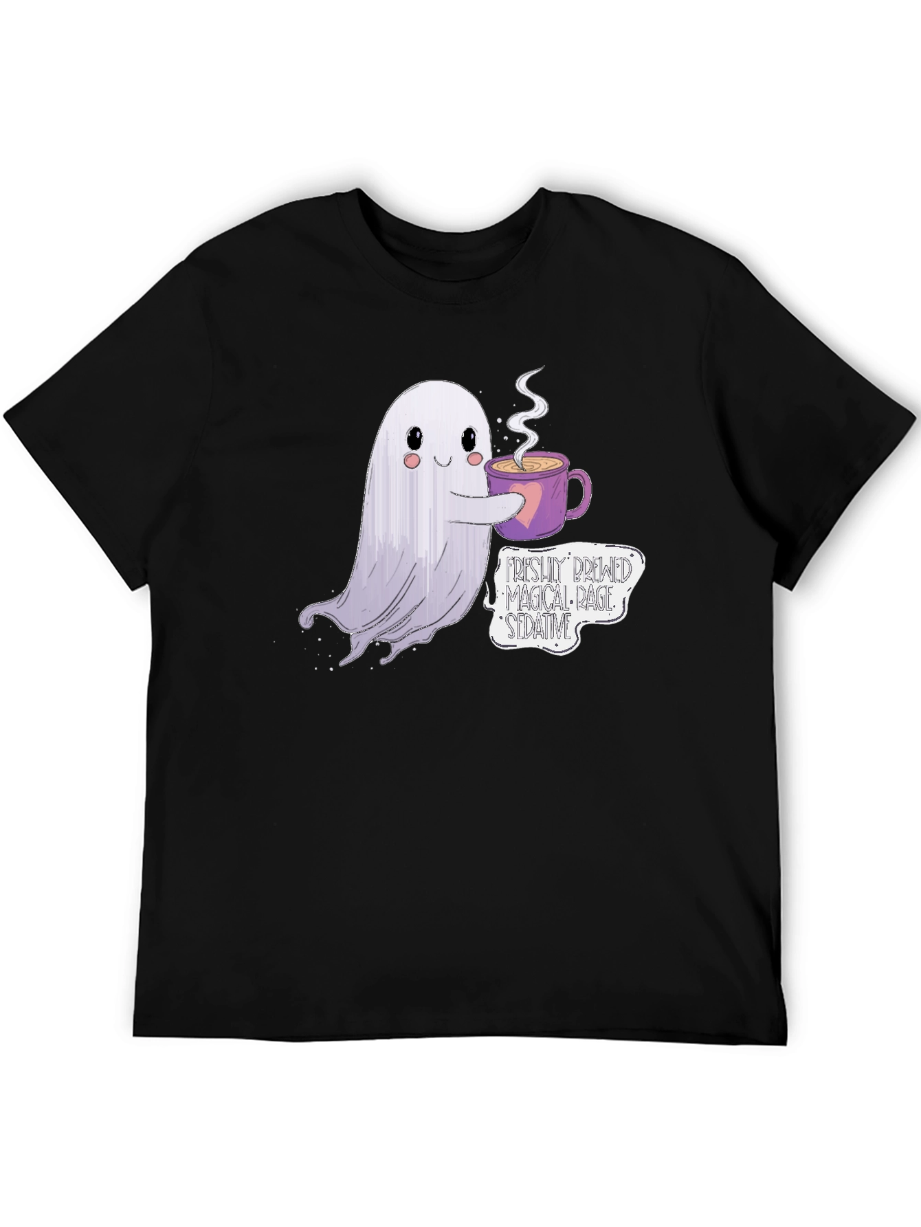 Spooky Brew T-Shirt - Ghost Coffee Design